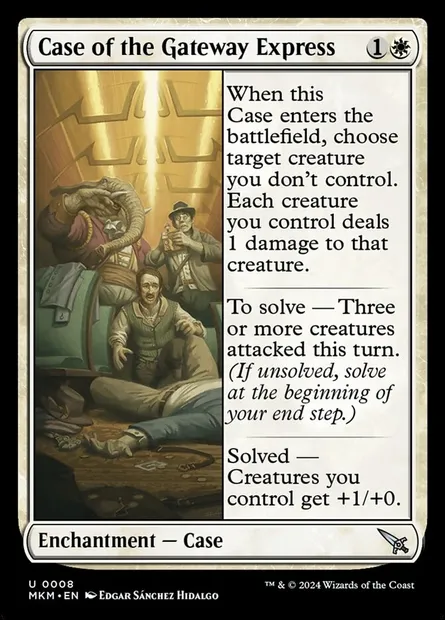 Case of the Gateway Express, Magic card MKM 8 — Murders at Karlov Manor set