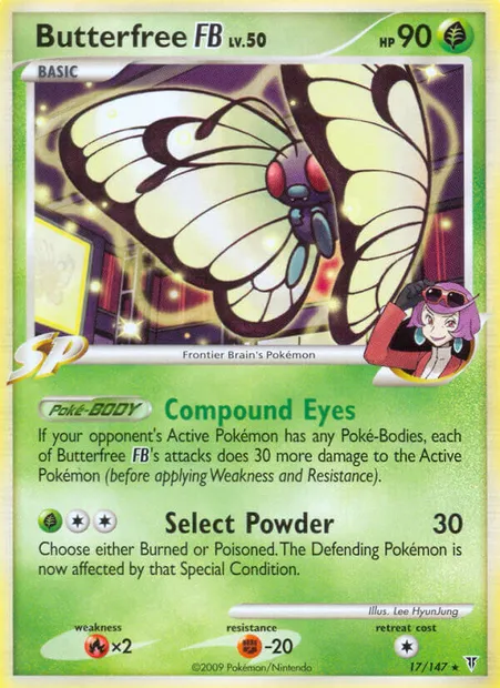 Butterfree FB, Pokémon card SV 17 — Supreme Victors set