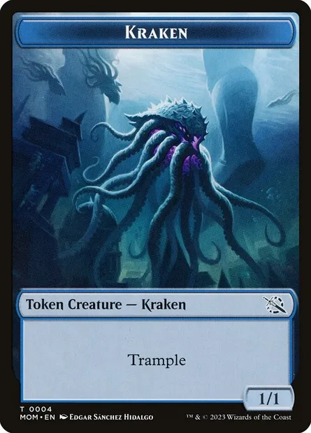Kraken, carte Magic TMOM 4 — extension March of the Machine Tokens