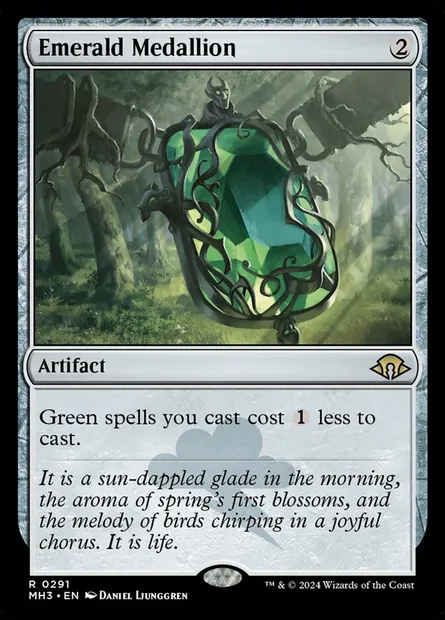 Emerald Medallion, Magic card MH3 291 — Modern Horizons 3 set