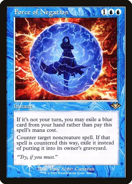 Force of Negation, Magic card H1R 9 — Modern Horizons 1 Timeshifts set
