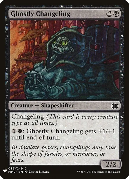 Ghostly Changeling, Magic card PLST MM2-83 — The List set