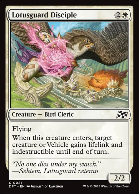 Lotusguard Disciple, Magic card DFT 21 — Aetherdrift set