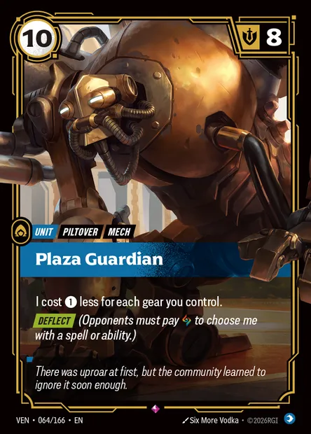 Plaza Guardian, Riftbound card VEN 064 — Vendetta set