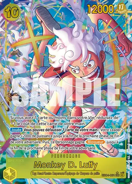 Monkey D. Luffy, carte One Piece EB04-061 — extension EGGHEAD CRISIS