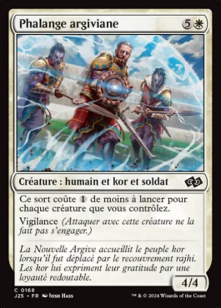 Phalange argiviane, carte Magic J25 168 — extension Foundations Jumpstart