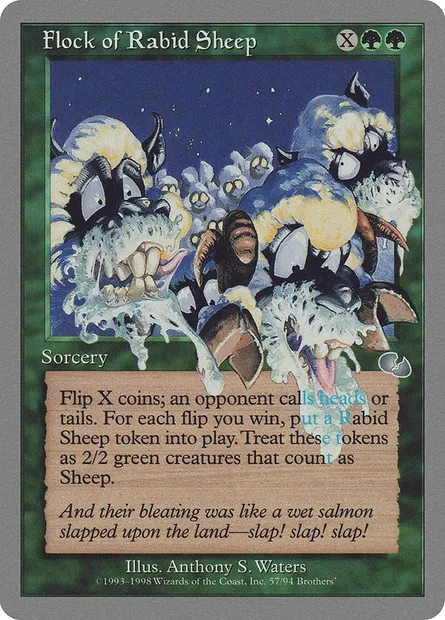 Flock of Rabid Sheep, Magic card UGL 57 — Unglued set
