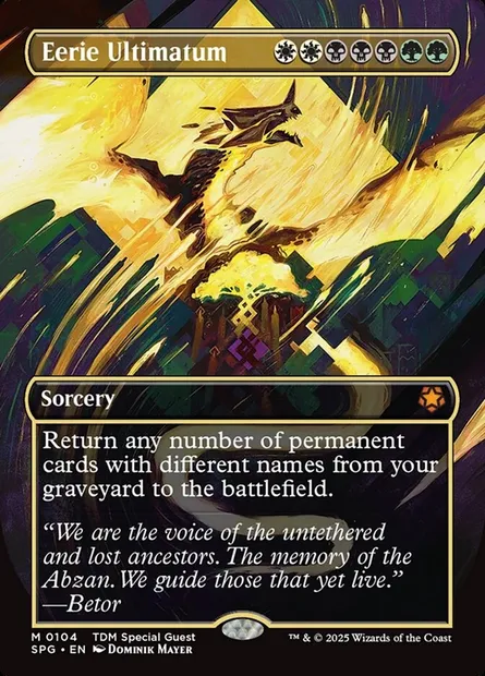 Eerie Ultimatum, Magic card SPG 104 — Special Guests set