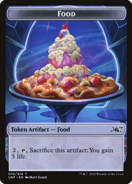 Food, carte Magic TUNF 10 — extension Unfinity Tokens