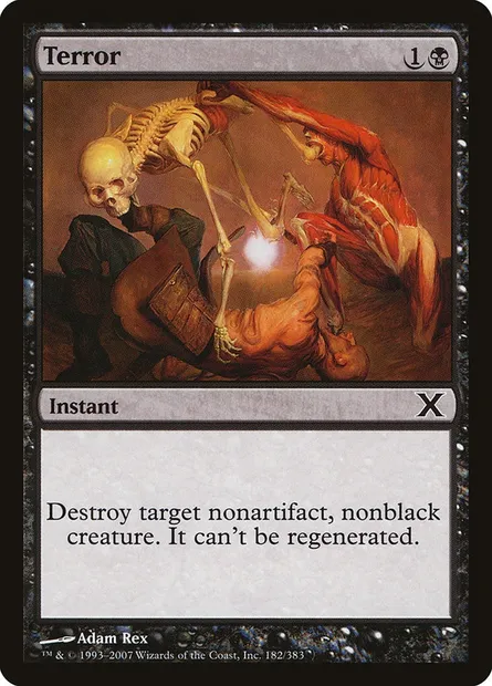 Terror, Magic card 10E 182 — Tenth Edition set