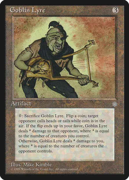 Lyre gobeline, carte Magic ICE 319 — extension Ere Glaciaire