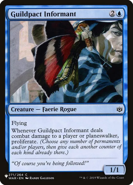Affidée du Pacte des Guildes, carte Magic PLST WAR-271 — extension The List