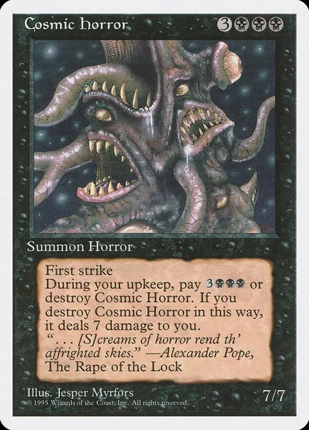 Cosmic Horror, Magic card 4ED 126 — Fourth Edition set