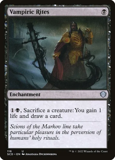 Vampiric Rites, Magic card SCD 116 — Starter Commander Decks set