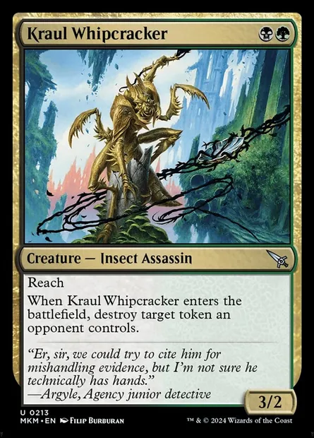 Kraul Whipcracker, Magic card MKM 213† — Murders at Karlov Manor set