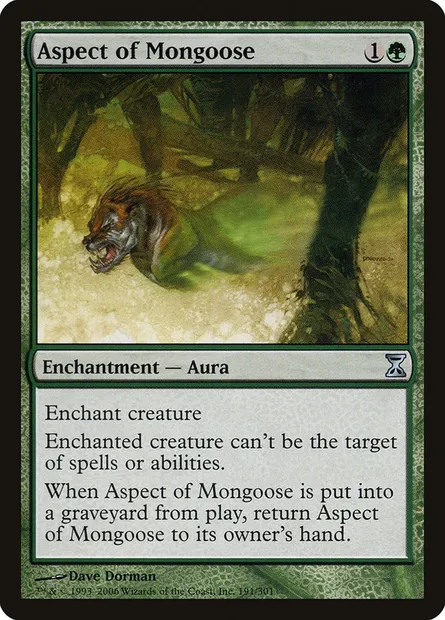 Aspect of Mongoose, Magic card TSP 191 — Time Spiral set