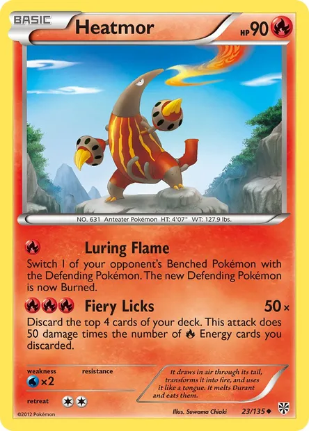 Heatmor, Pokémon card PLS 23 — Plasma Storm set