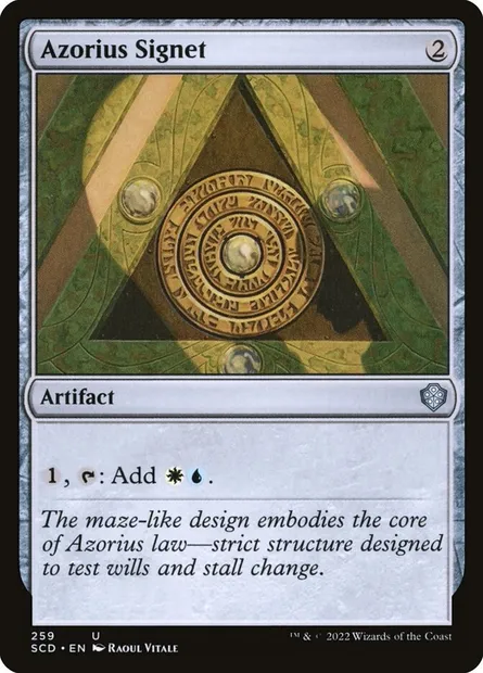 Cachet d'Azorius, carte Magic SCD 259 — extension Starter Commander Decks