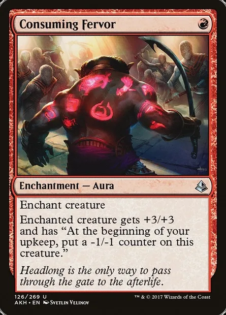 Consuming Fervor, Magic card AKH 126 — Amonkhet set