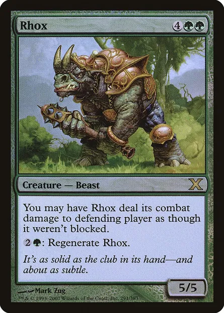 Rhox, Magic card 10E 291★ — Tenth Edition set