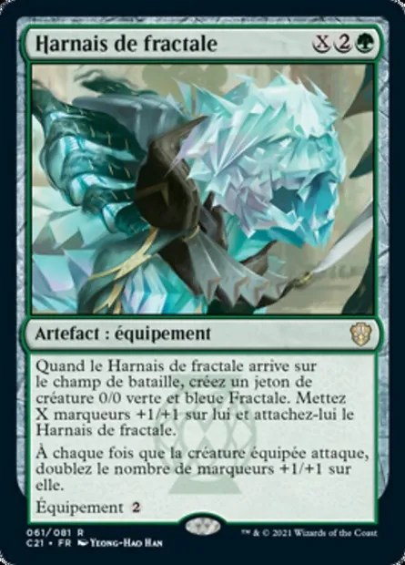 Harnais de fractale, carte Magic C21 61 — extension Commander 2021