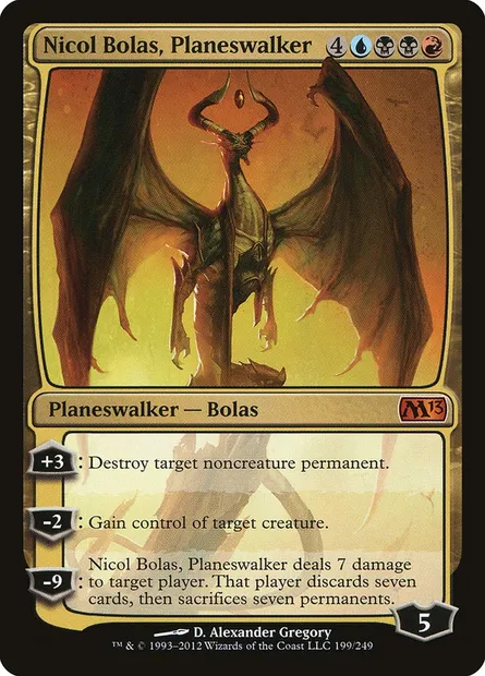 Nicol Bolas, Planeswalker, Magic card M13 199 — Magic 2013 set