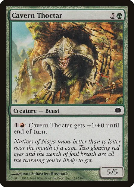 Cavern Thoctar, Magic card ALA 125 — Shards of Alara set