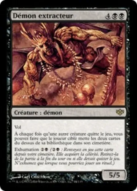 Démon extracteur, carte Magic CON 44 — extension Conflux