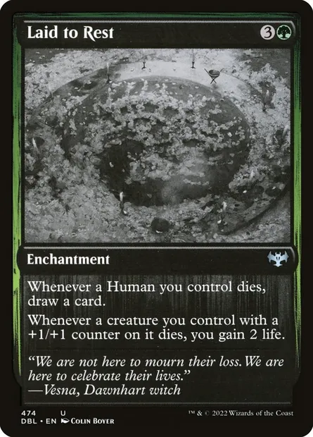 Laid to Rest, Magic card DBL 474 — Innistrad: Double Feature set