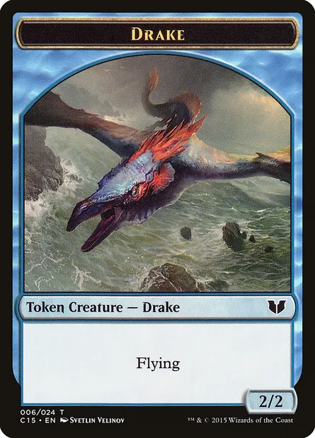 Drake, Magic card TC15 6 — Commander 2015 Tokens set