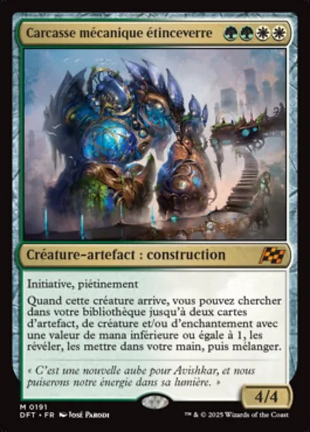 Carcasse mécanique étinceverre, carte Magic DFT 191 — extension Aetherdrift