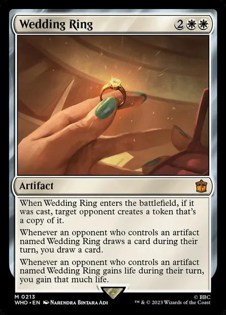 Wedding Ring, Magic card WHO 213 — Doctor Who set