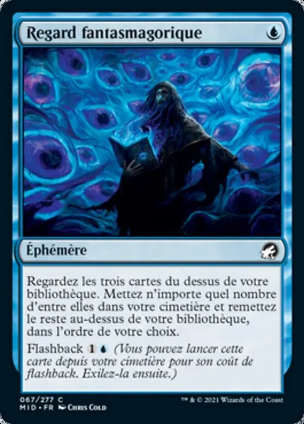 Regard fantasmagorique, carte Magic MID 67 — extension Innistrad : chasse de minuit