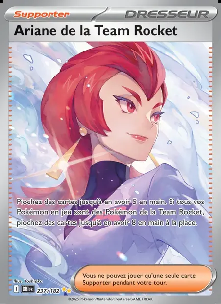 Ariane de la Team Rocket, carte Pokémon DRI 237 — extension Rivalités Destinées