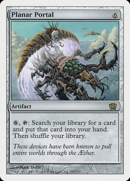 Portail interplan, carte Magic 8ED 311 — extension Huitième Edition