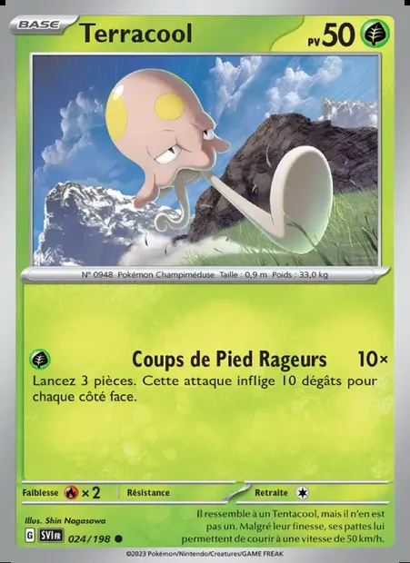 Terracool, carte Pokémon SVI 024 — extension Écarlate et Violet