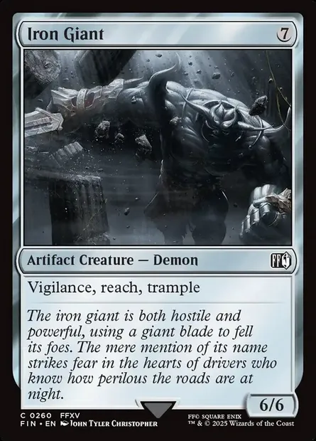 Iron Giant, Magic card FIN 260 — Final Fantasy set