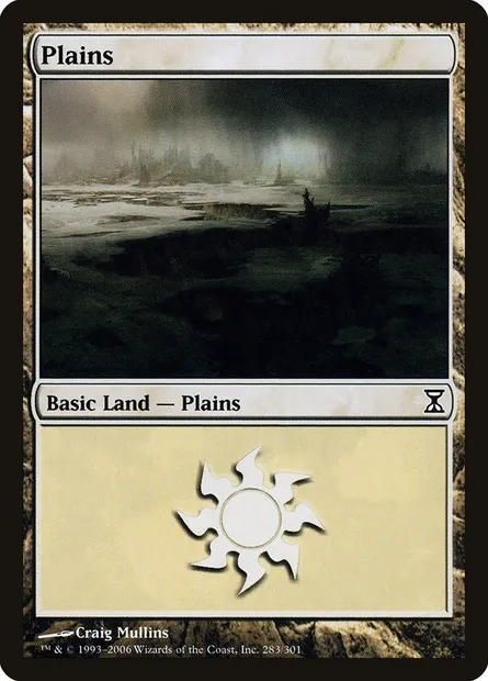 Plains, Magic card TSP 283 — Time Spiral set