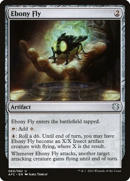 Ebony Fly, Magic card AFC 60 — Forgotten Realms Commander set