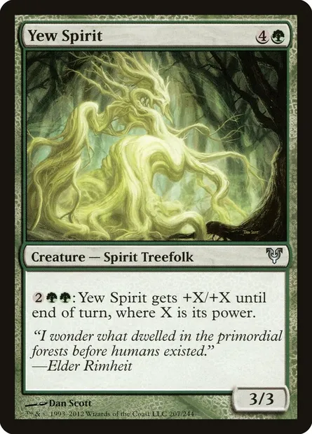Yew Spirit, Magic card AVR 207 — Avacyn Restored set