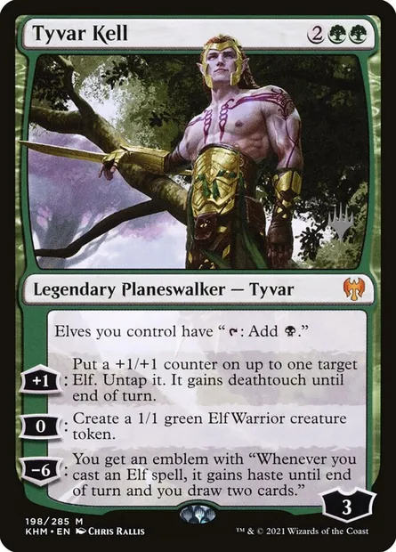 Tyvar Kell, Magic card PKHM 198p — Kaldheim Promos set
