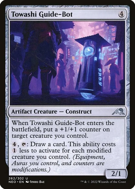 Towashi Guide-Bot, Magic card NEO 262 — Kamigawa: Neon Dynasty set