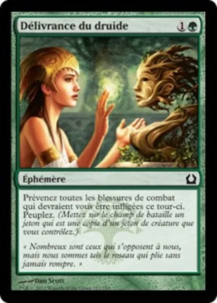 Délivrance du druide, carte Magic RTR 123 — extension Retour à Ravnica