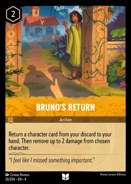 Bruno's Return, Disney Lorcana card CH4-026 — Ursula's Return set