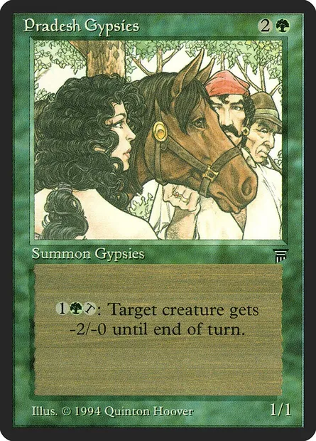 Bohémiens pradeshi, carte Magic LEG 197 — extension Legends