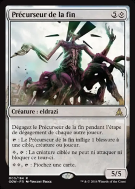 Précurseur de la fin, carte Magic OGW 3 — extension Le serment des Sentinelles