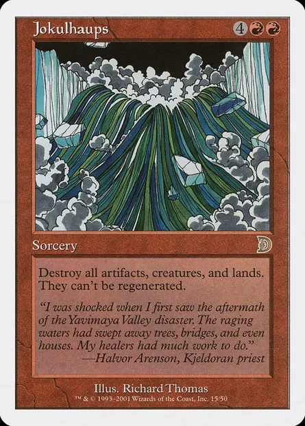 Jokulhaups, Magic card DKM 15 — Deckmasters set
