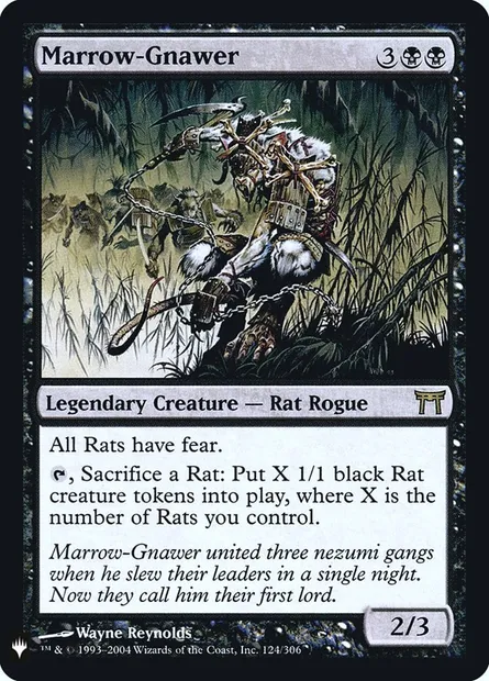 Ronge-moelle, carte Magic PLST CHK-124 — extension The List