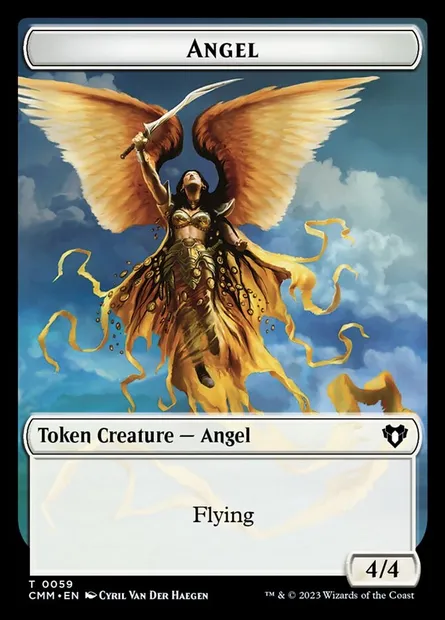 Angel, Magic card TCMM 59 — Commander Masters Tokens set