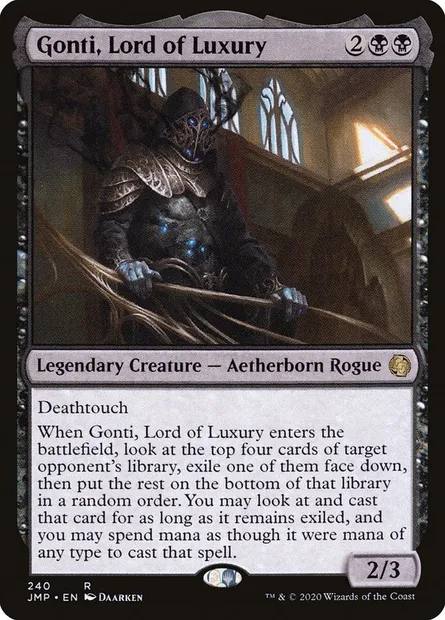 Gonti, Lord of Luxury, Magic card JMP 240 — Jumpstart set